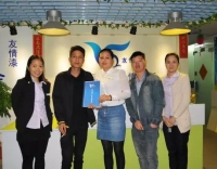 汕尾客户签约友情漆