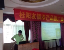 友情漆在桂阳成功举办产品推介会